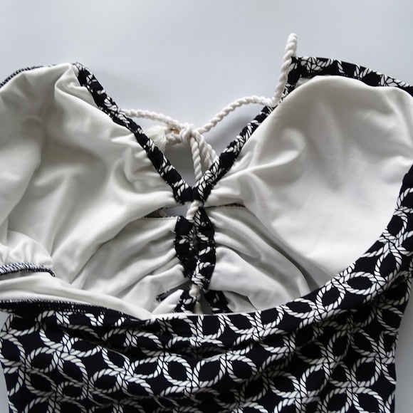 Michael Kors One Piece Rope Strap Keyhole Swimsuit - Picture 4 of 4